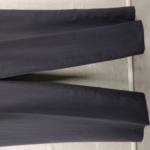 Jones New York Suit Separates Black Pinstripe Flat Front High Rise Trouser Pant - Picture 3 of 13